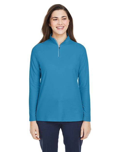 Women's Fusion ChromaSoft™ Pique Quarter-Zip Pullover -  - 13205 - Toronto Screen Printing- Color