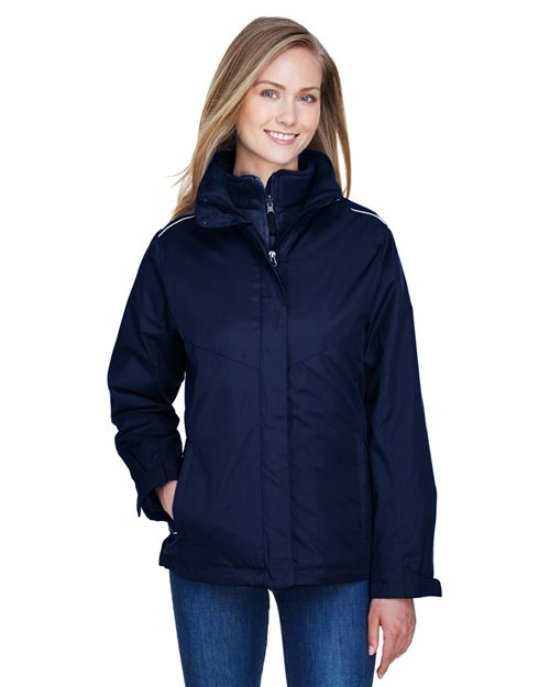 Women's 3-in-1 Jacket with Fleece Liner -  - 13249 - Toronto Screen Printing- Color