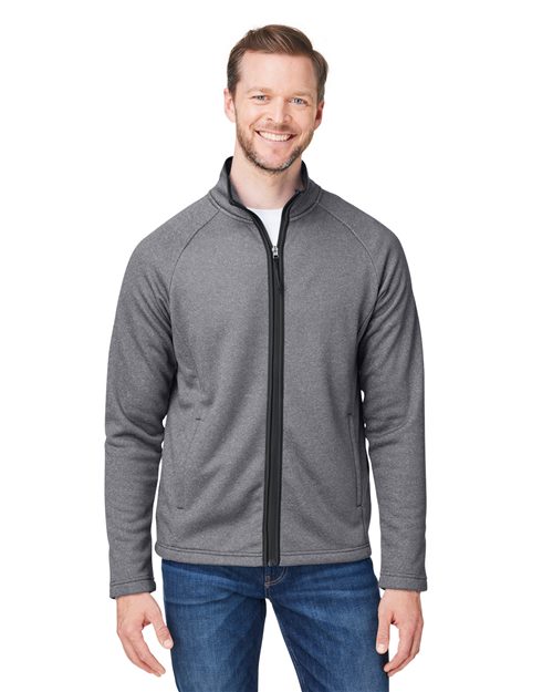 Men's Venture Heathered Stripe Full-Zip -  - 13266 - Toronto Screen Printing- Color