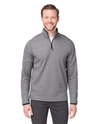 Men's Venture Heathered Stripe Quarter-Zip Pullover -  - 13283