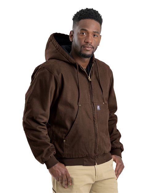 Men's Heartland Washed Cotton Duck Hooded Jacket -  - 13284