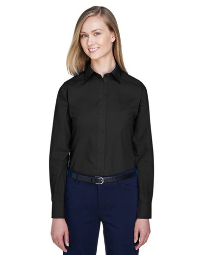 Women's Crown Collection® Broadcloth Woven Dress Shirt -  - 13316