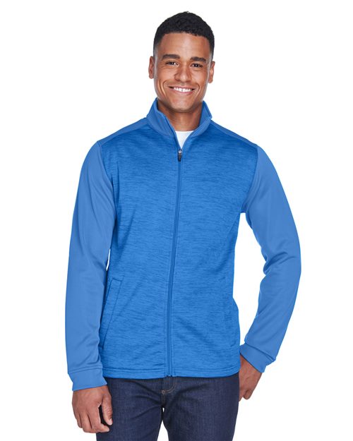 Men's Newbury Colorblock Mélange Fleece Full-Zip jacket -  - 13370 - Toronto Screen Printing- Color