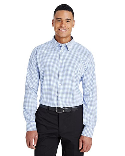 Men's CrownLux Performance® Micro Windowpane Woven Dress Shirt -  - 13381