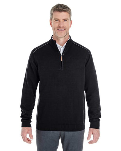 Men's Manchester Fully-Fashioned Quarter-Zip Pullover Sweater -  - 13401