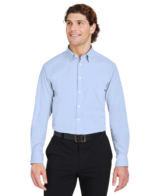 Men's CrownLux Performance® Microstripe Dress Shirt -  - 13418 - Toronto Screen Printing- Color