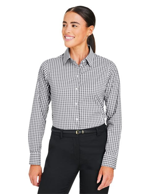 Women's CrownLux Performance® Gingham Dress Shirt -  - 13421 - Toronto Screen Printing- Color