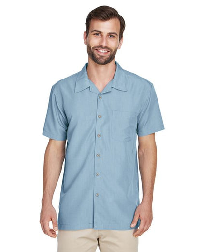 Men's Barbados Textured Camp Shirt -  - 13852