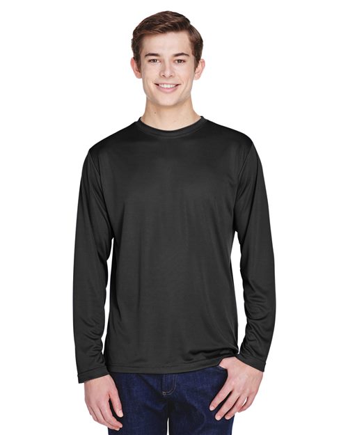 Men's Zone Performance Long Sleeve T-Shirt - Black -  - 13854
