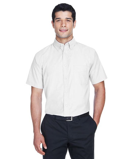 Men's Oxford Short Sleeve with Stain-Release -  - 13955