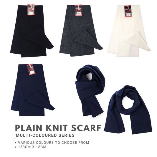 Classic Knit Scarf - Double Layer Multi-Coloured