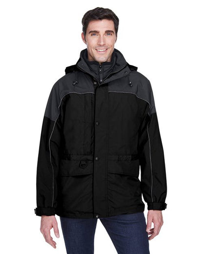 Men's 3-in-1 Two-Tone Parka -  - 14068