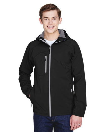 Men's Prospect Two-Layer Fleece Bonded Soft Shell Hooded Jacket -  - 14070