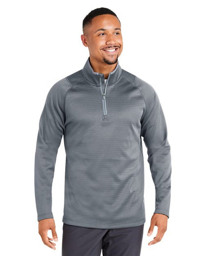 Men's Waffle Fleece Quarter-Zip Pullover -  - 14340