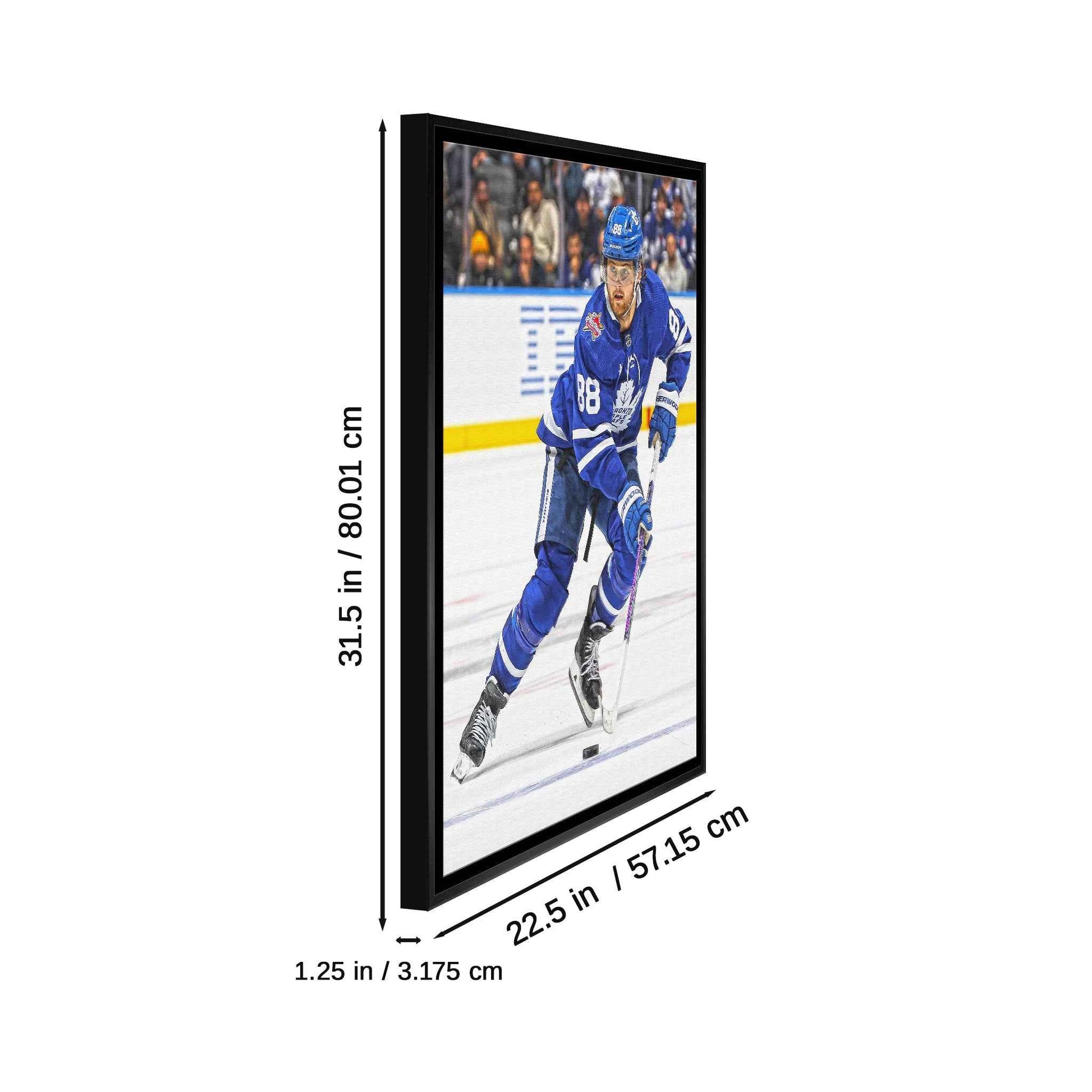William Nylander Framed 20x29 Canvas Maple Leafs Action-V