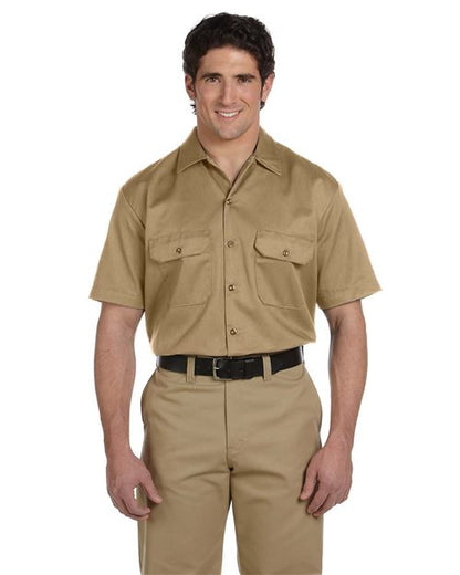 Men's Short Sleeve Work Shirt -  - 14742