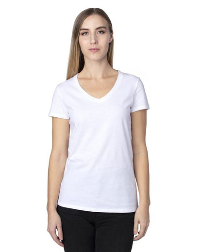 Women's Ultimate CVC V-Neck T-Shirt -  - 15433