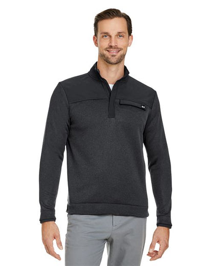Fleece Quarter Zip Pullover Sweatshirt -  - 15878