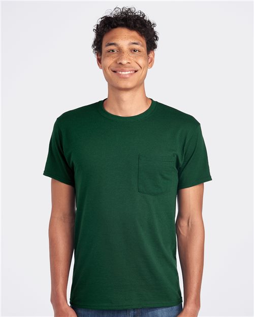 Unisex Dri-Power® 50/50 Pocket T-Shirt -  - 159
