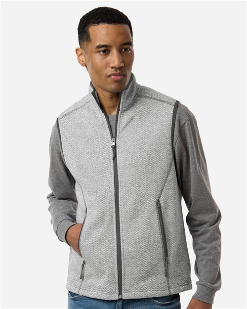 Men's Jasper Jacquard Fleece Vest -  - 16199