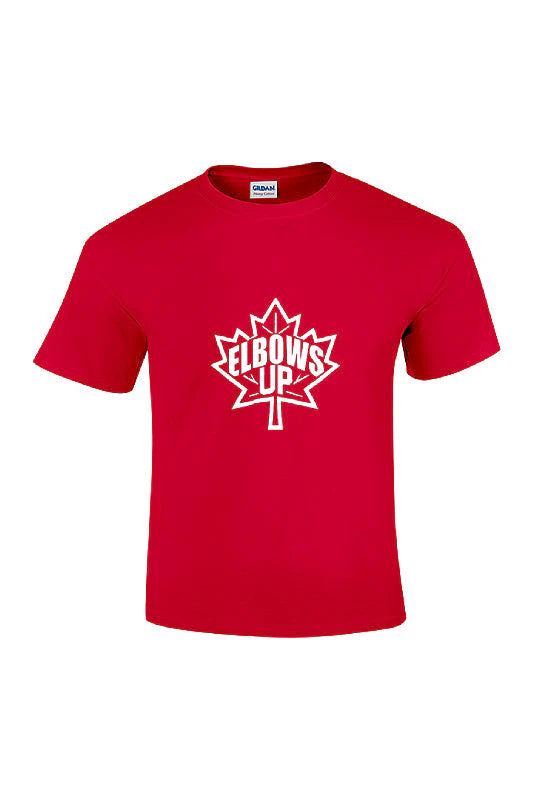 Elbows Up Maple Leaf T-Shirt