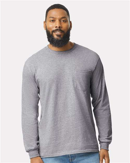 Unisex Ultra Cotton® Long Sleeve Pocket T-Shirt -  - 117