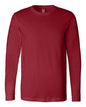 Unisex Jersey Long Sleeve Tee - Cardinal -  - 123