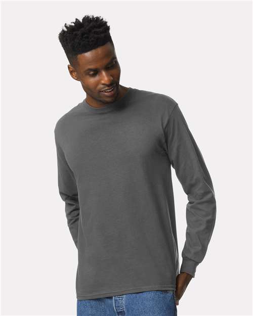 Ultra Cotton® Long Sleeve T-Shirt - Charcoal