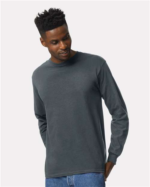 Ultra Cotton® Long Sleeve T-Shirt - Dark Heather