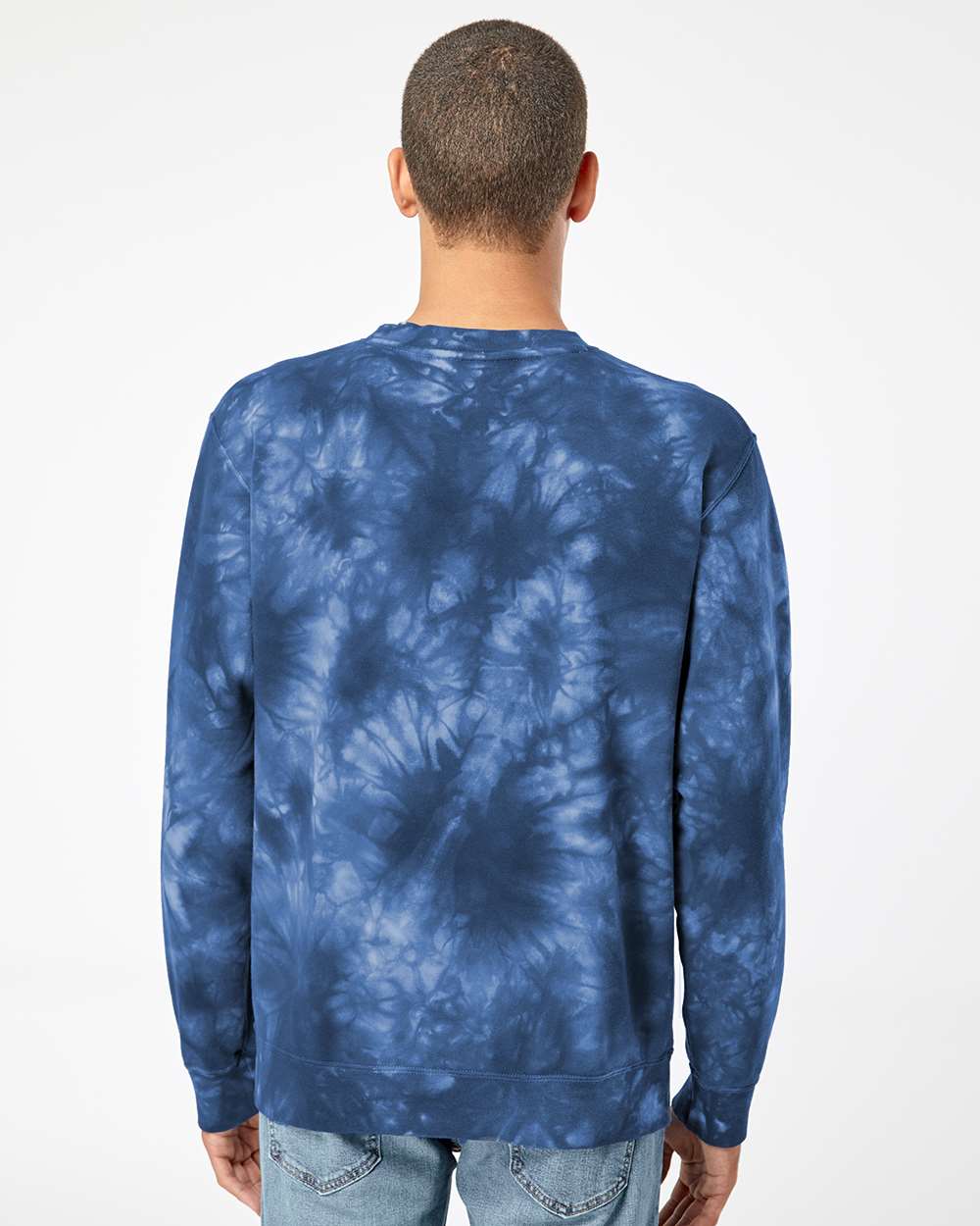 Independent Trading Co. Midweight Tie-Dyed Crewneck Sweatshirt PRM3500TD