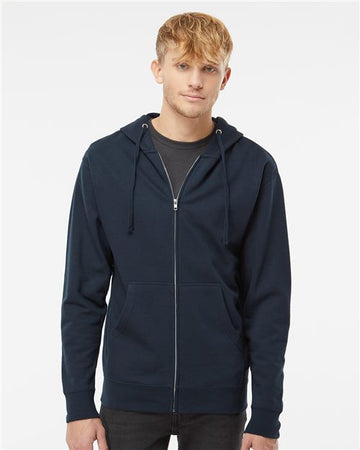 Unisex Midweight Full-Zip Hooded Sweatshirt -  - 1829
