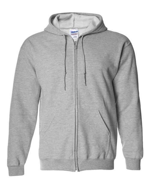 Unisex Heavy Blend™ Full-Zip Hooded Sweatshirt - Sport Grey -  - 415