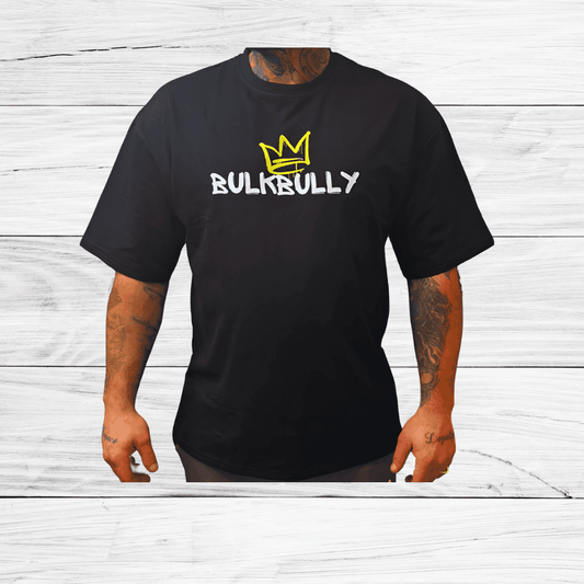 BulkBully G.O.A.L.S Collection - Men's Oversized Tee Black