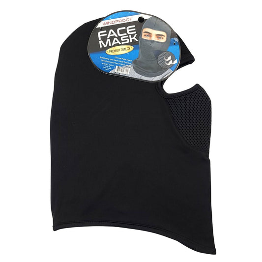 Thermal Face Mask - Wind Proof SMU011 Black - OSFA - Balaclava