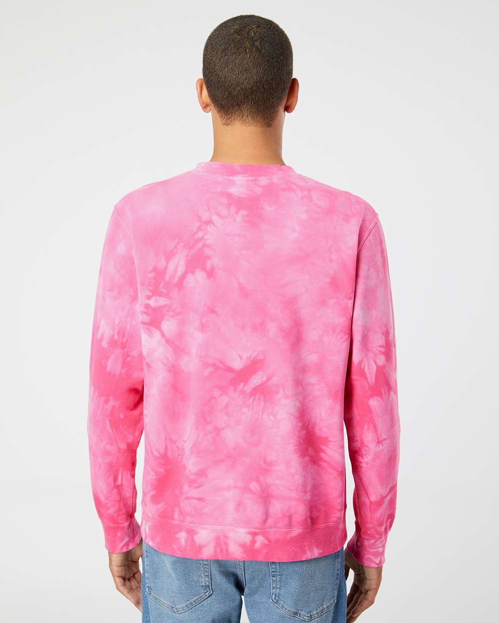 Independent Trading Co. Midweight Tie-Dyed Crewneck Sweatshirt PRM3500TD