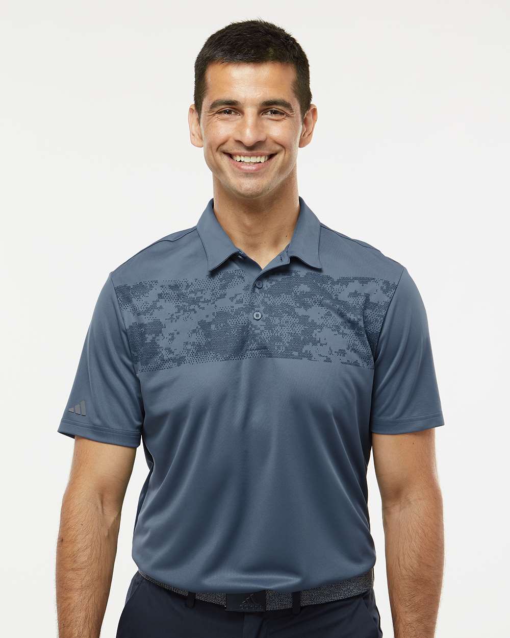 Adidas Camo Chest Print Polo A585