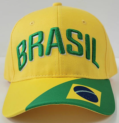 Soccer National Flag Logo cap - BRASIL OSFA 1901BRS - Cap