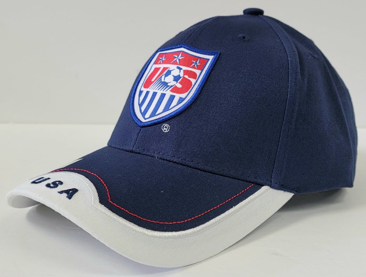 Soccer National Team Logo cap - USA White & Navy OSFA SNTUSA - Cap