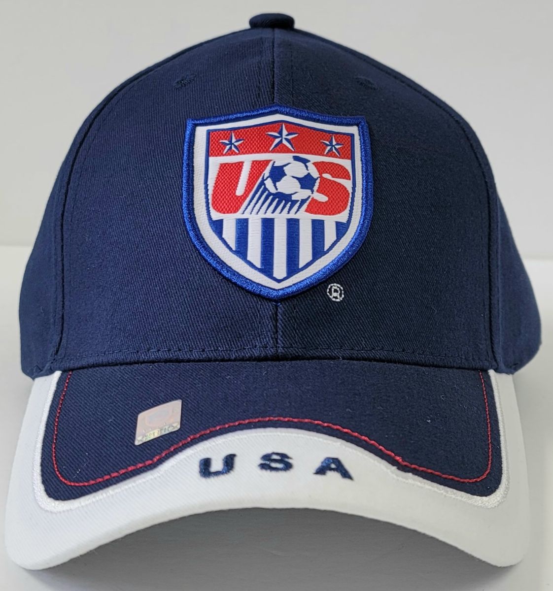 Soccer National Team Logo cap - USA White & Navy OSFA SNTUSA - Cap