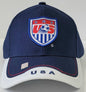 Soccer National Team Logo cap - USA White & Navy OSFA SNTUSA - Cap