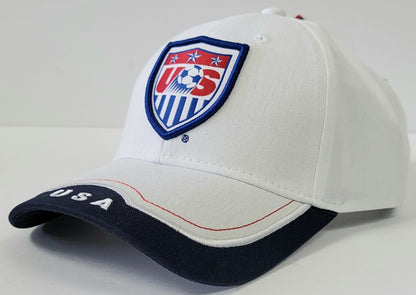 Soccer National Team Logo cap - USA White & Navy OSFA SNTUSA - Cap