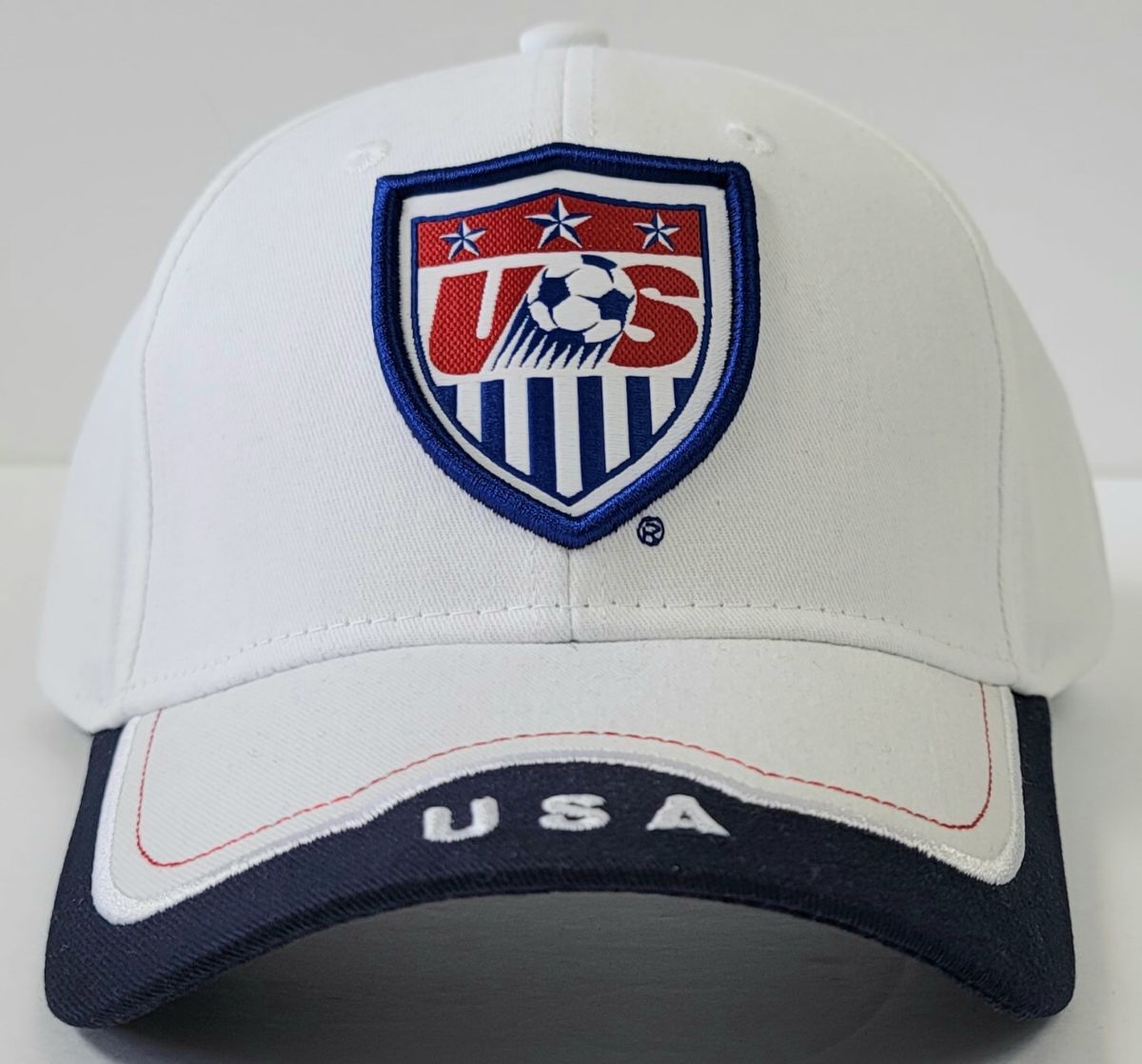 Soccer National Team Logo cap - USA White & Navy OSFA SNTUSA - Cap