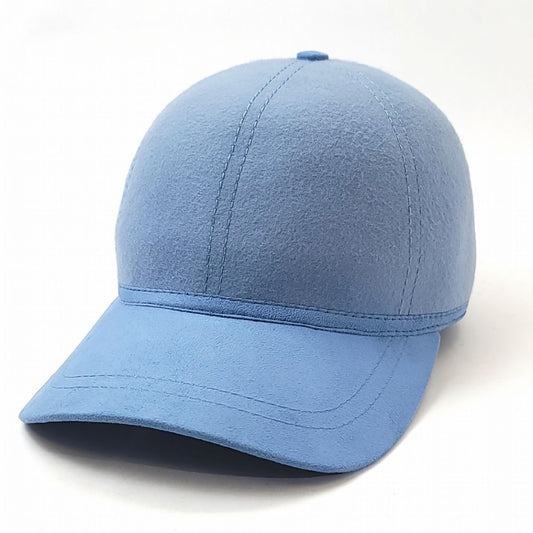 Wool Felt Cap - Velcro Closure OSFA Multi-Coloured, Sky Blue