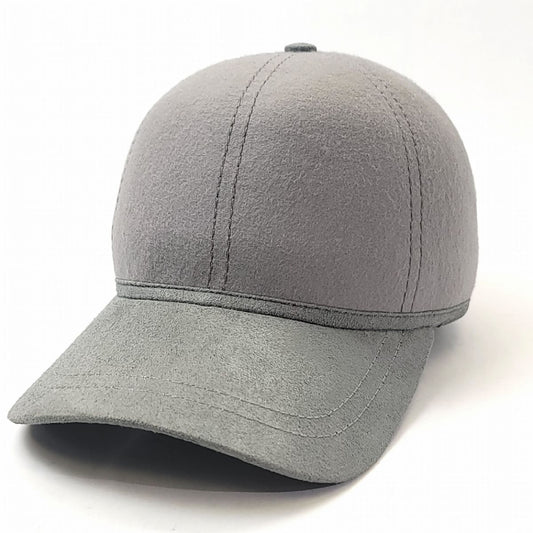 Wool Felt Cap - Velcro Closure OSFA Multi-Coloured, Dark Grey