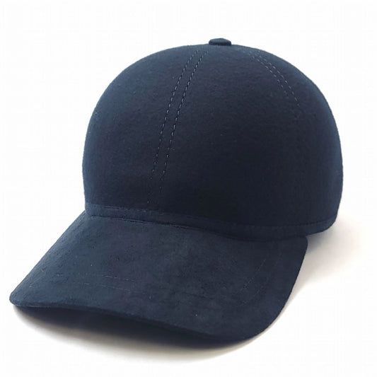 Wool Felt Cap - Fitted S/M & L/XL Multi-Coloured, - Navy