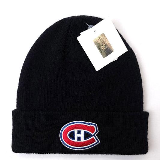 Montreal Canadiens Knit Toque - BS Cuff Black - OSFA - NHL