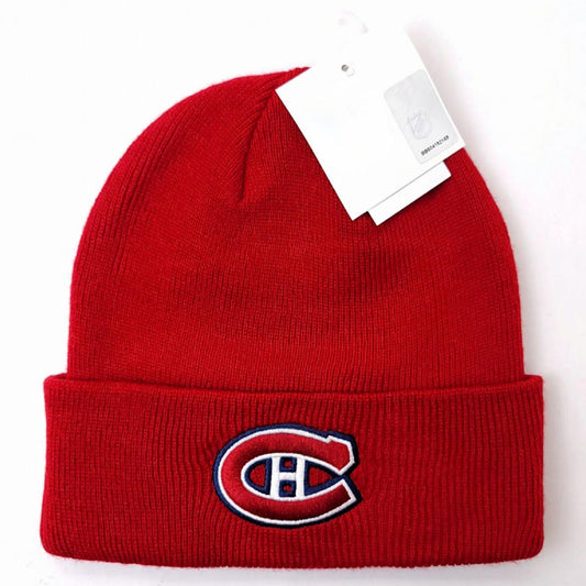 Montreal Canadiens Knit Toque - BS Cuff Red - OSFA - NHL