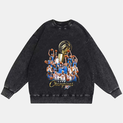 2025 OKCTHUNDER CHAMPIONSHIP VINTAGE CLOTHES