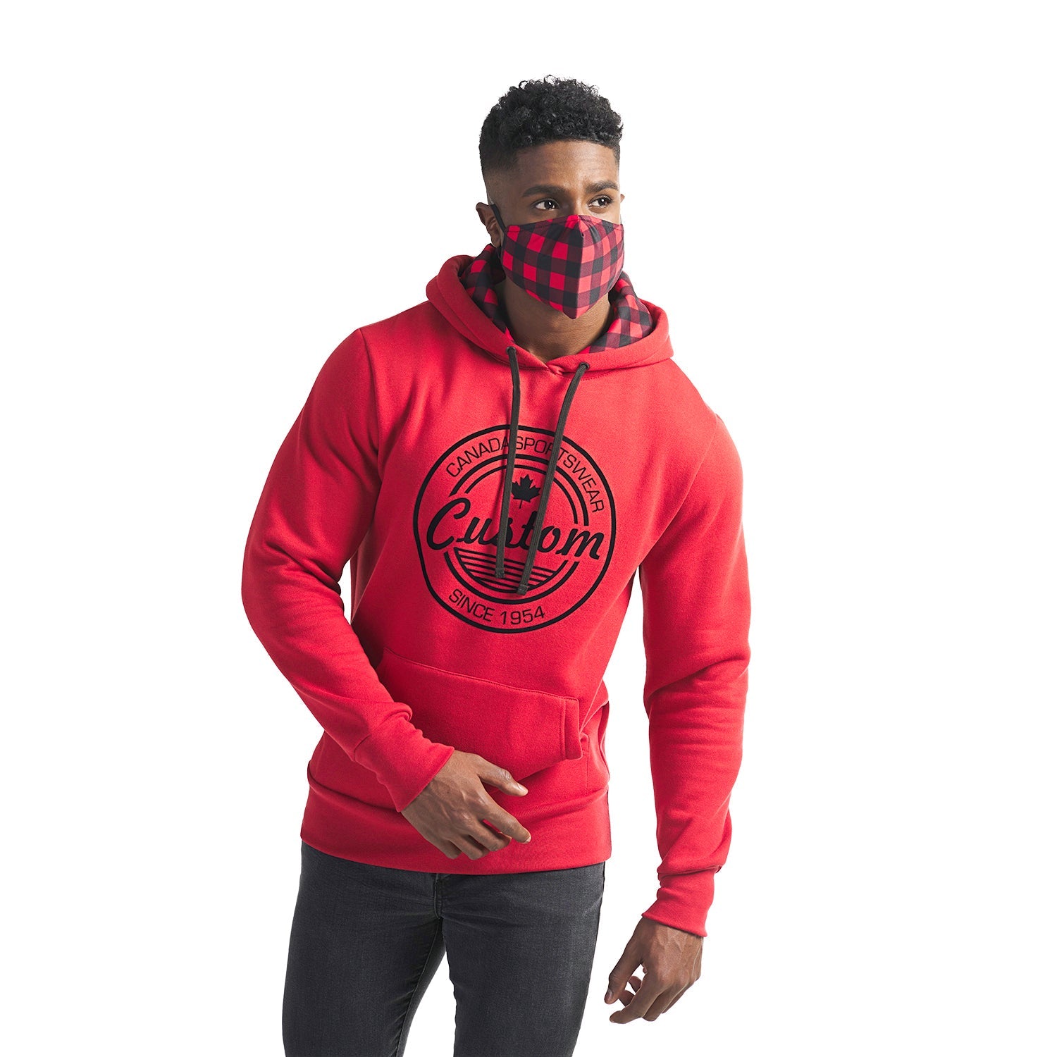 P0227 Custom Men’s 80/20 Pullover Fleece Hoodie