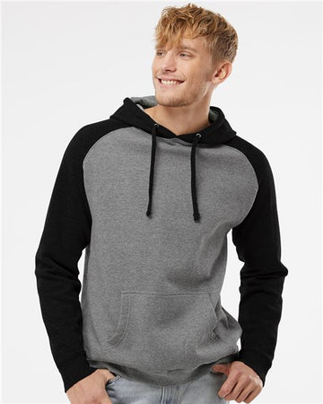 Unisex Raglan Hooded Sweatshirt -  - 2387
